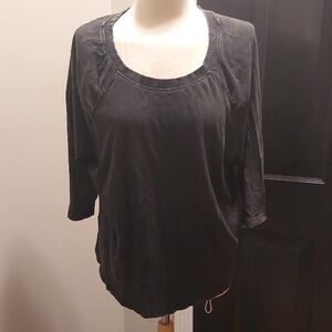 Terra & Sky Black Blouse